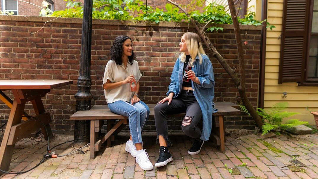 person sharing thoughts openly